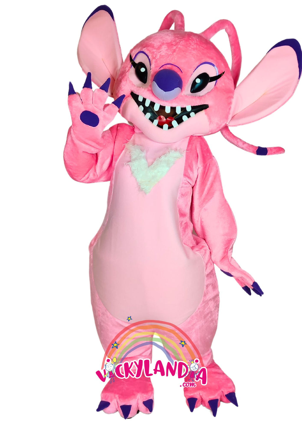 Descubre la magia de nuestro muñeco publicitario de Extraterrestre Peluda Rosa en Vickylandia. Son disfraces cabezones perfectos para fiestas infantiles, shows, cumpleaños, estrategias publicitarias, espectáculos, cabalgatas y cualquier tipo de evento.