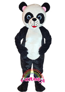 Descubre la magia de nuestro muñeco publicitario de Oso Panda en Vickylandia. Son disfraces cabezones perfectos para fiestas infantiles, shows, cumpleaños, estrategias publicitarias, espectáculos, cabalgatas y cualquier tipo de evento.