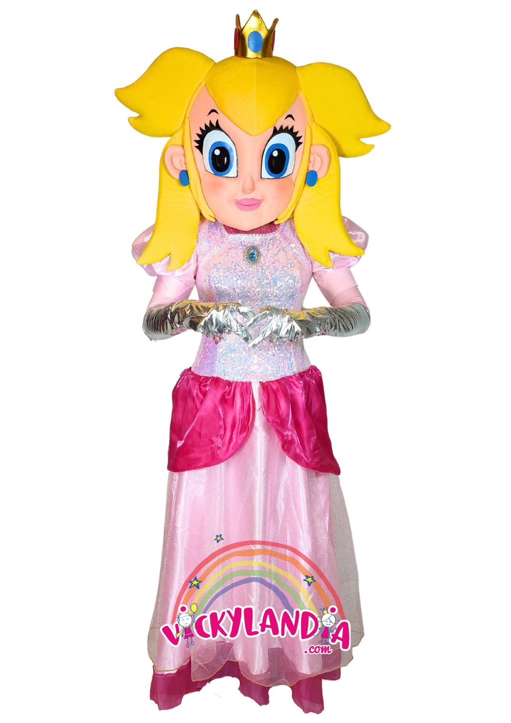 Descubre la magia de nuestro muñeco publicitario de Princesa de los Videojuegos en Vickylandia. Son disfraces cabezones perfectos para fiestas infantiles, shows, cumpleaños, estrategias publicitarias, carnavales, fiestas patronales, espectáculos, cabalgatas y cualquier tipo de evento.