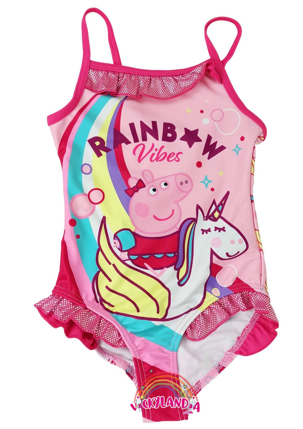 Bañador cerdita Peppa Pig unicornio Vickylandia