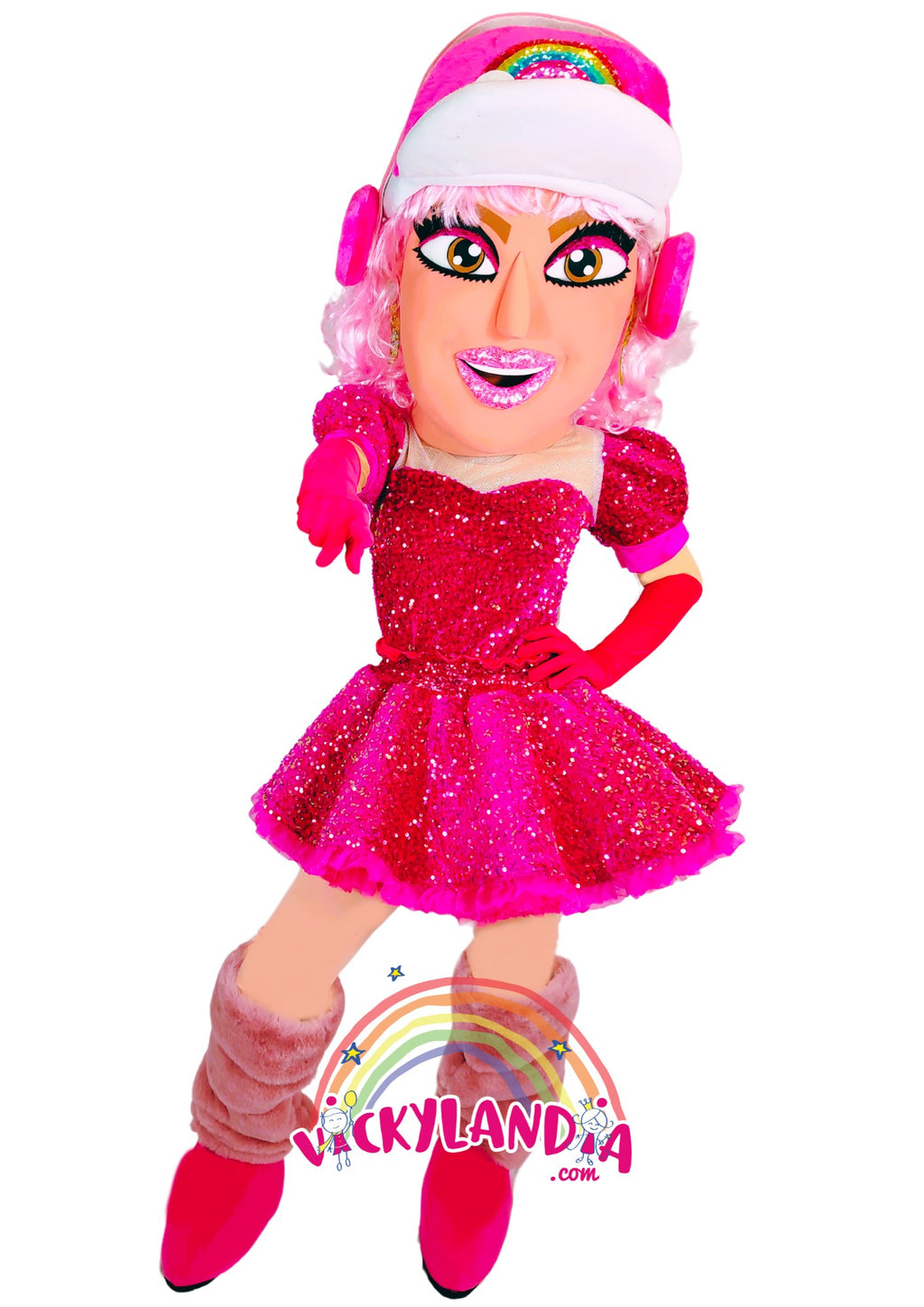 Descubre la magia de nuestro muñeco publicitario de Chica Pinky en Vickylandia. Son disfraces cabezones perfectos para fiestas infantiles, shows, cumpleaños, estrategias publicitarias, carnavales, fiestas patronales, espectáculos, cabalgatas y cualquier tipo de evento.
