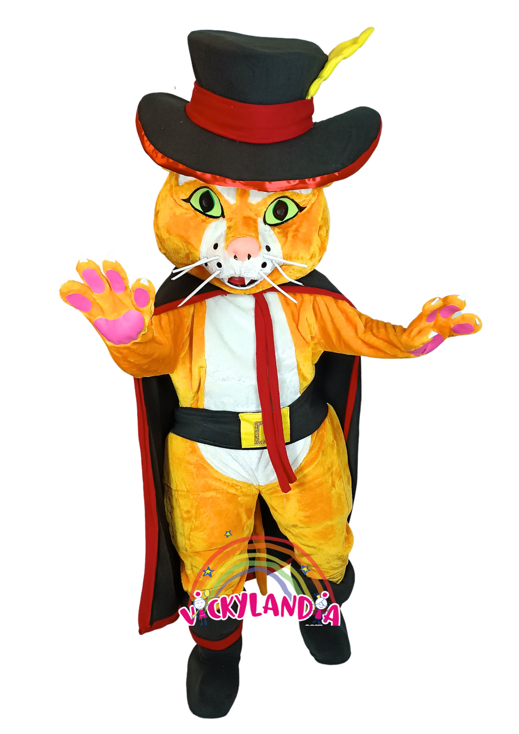 Descubre la magia de nuestro muñeco publicitario de Gato Mosquetero en Vickylandia. Son disfraces cabezones perfectos para fiestas infantiles, shows, cumpleaños, estrategias publicitarias, carnavales, fiestas patronales, espectáculos, cabalgatas y cualquier tipo de evento