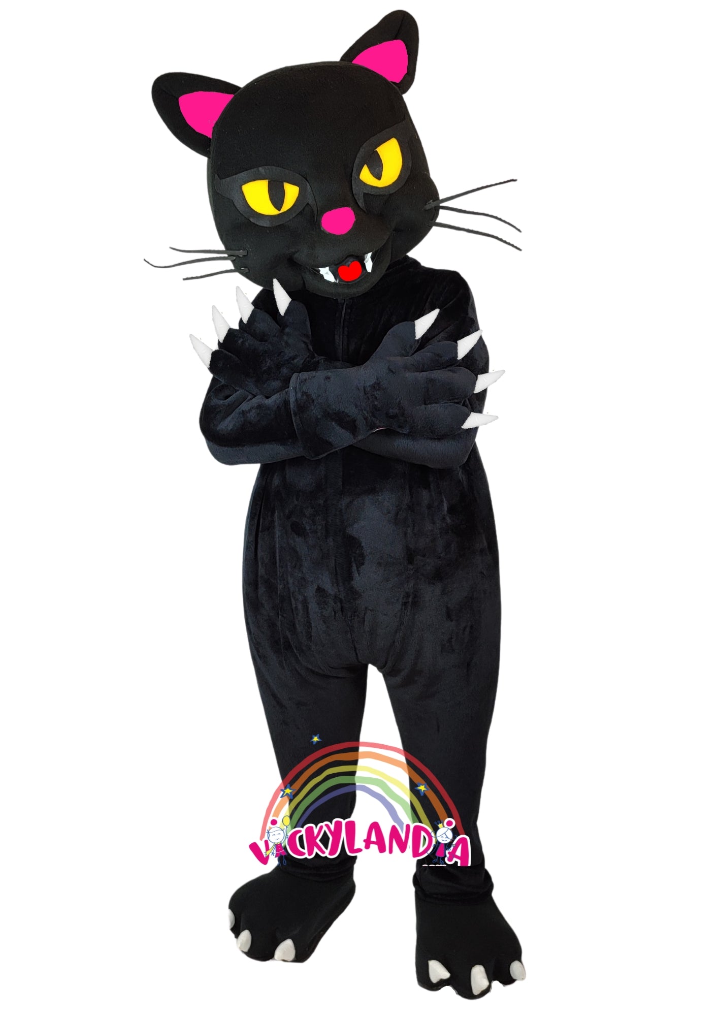 Descubre la magia de nuestro muñeco publicitario de Gato Negro en Vickylandia. Son disfraces cabezones perfectos para fiestas infantiles, shows, cumpleaños, estrategias publicitarias, carnavales, fiestas patronales, espectáculos, cabalgatas y cualquier tipo de event