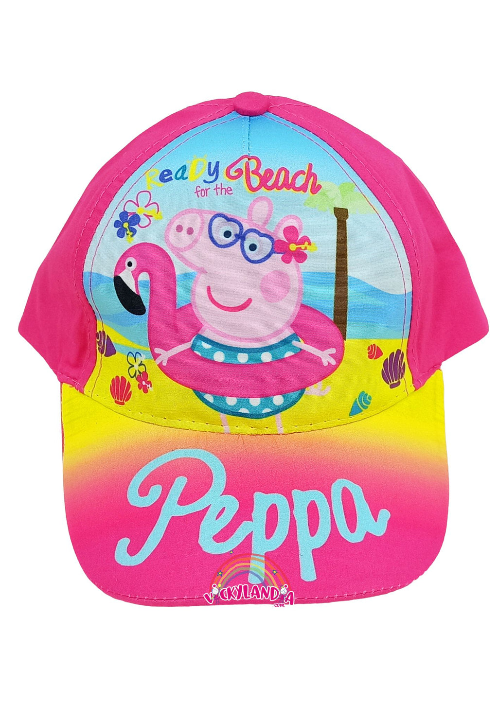 Gorra Peppa Pig beach fucsia