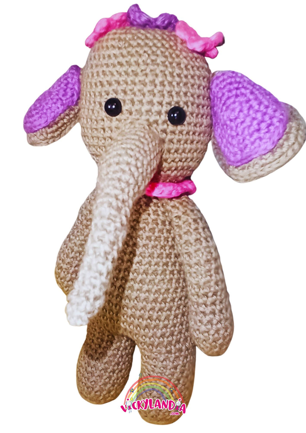 Muñeco amigurumi de crochet elefante tejido