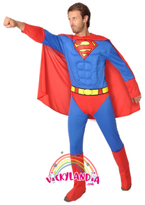 Disfraz de superhéroe superman ideal para cosplay y fiestas.