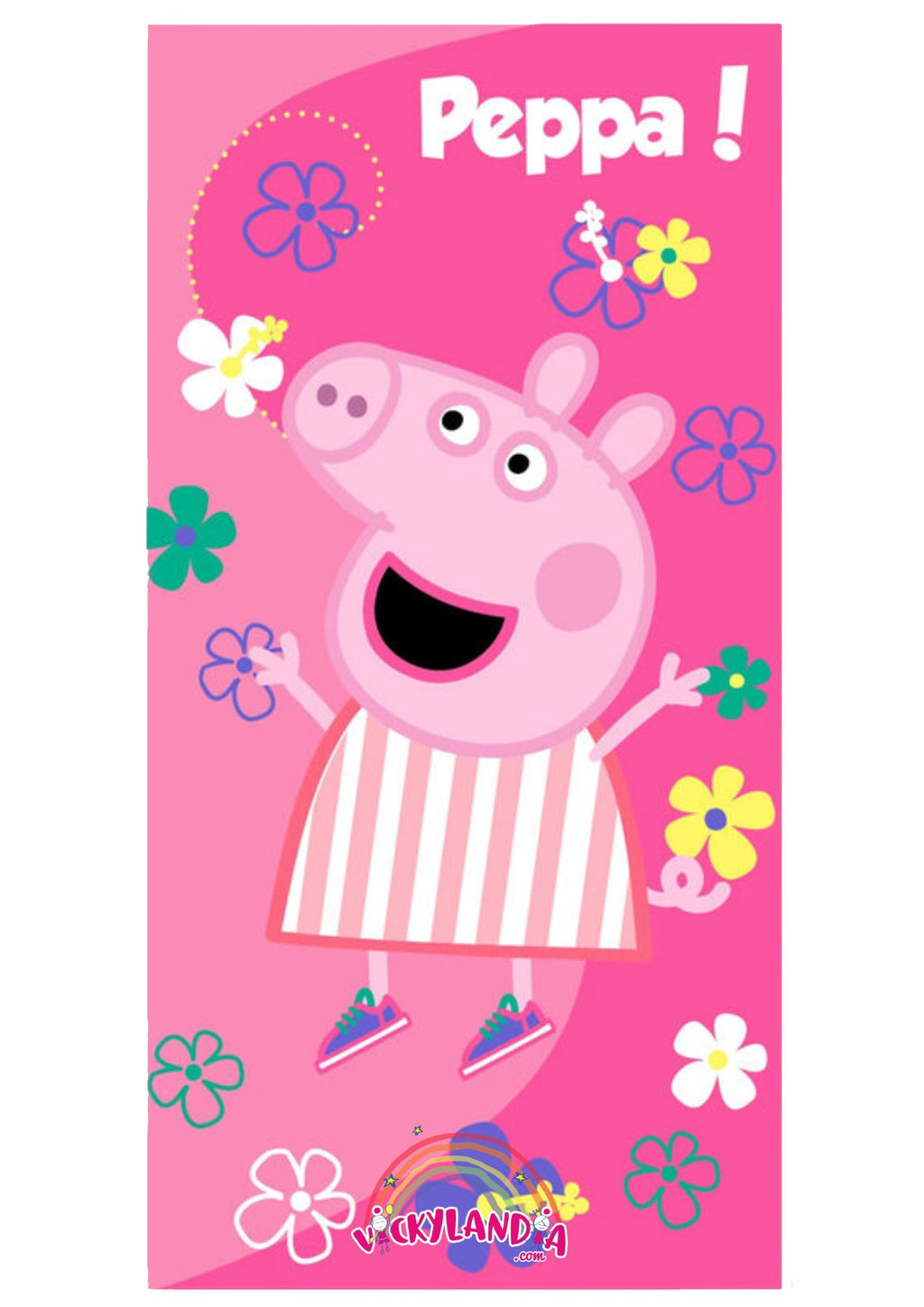 toalla peppa pif rosa