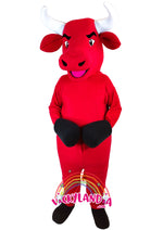 Cargar imagen en el visor de la galería, Descubre la magia de nuestro muñeco publicitario de Toro Rojo en Vickylandia. Son disfraces cabezones perfectos para fiestas infantiles, shows, cumpleaños, estrategias publicitarias, carnavales, fiestas patronales, espectáculos, cabalgatas y cualquier tipo de evento.
