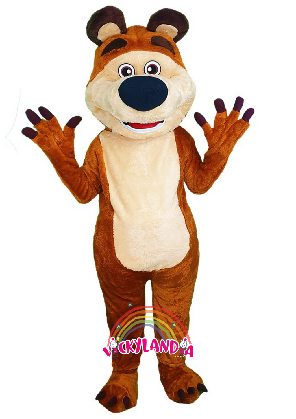 Descubre la magia de nuestro muñeco publicitario de Oso Travieso en Vickylandia. Son disfraces cabezones perfectos para fiestas infantiles, shows, cumpleaños, estrategias publicitarias, espectáculos, cabalgatas y cualquier tipo de evento.